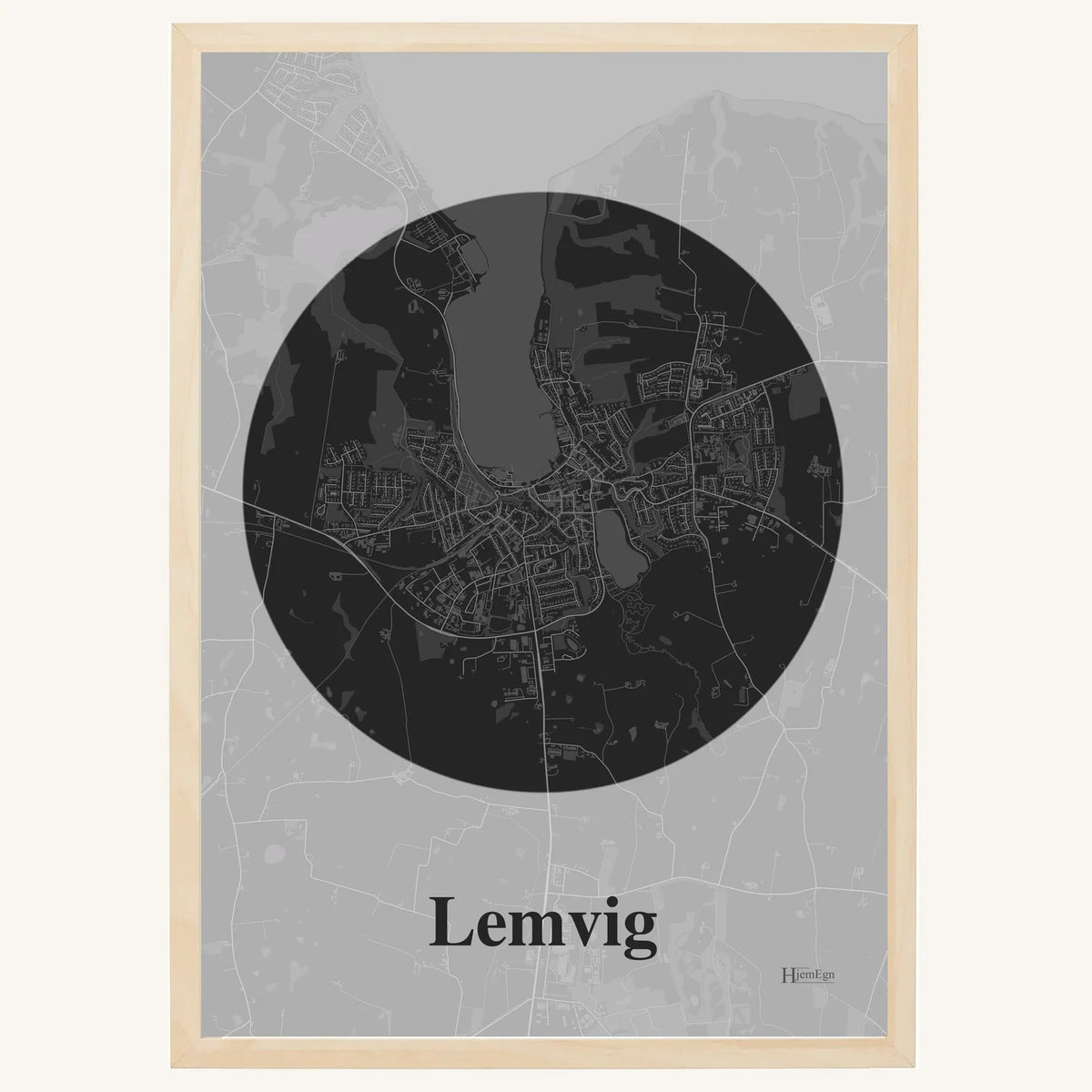 Lemvig plakat – Centrum 2026 – Mørk grå