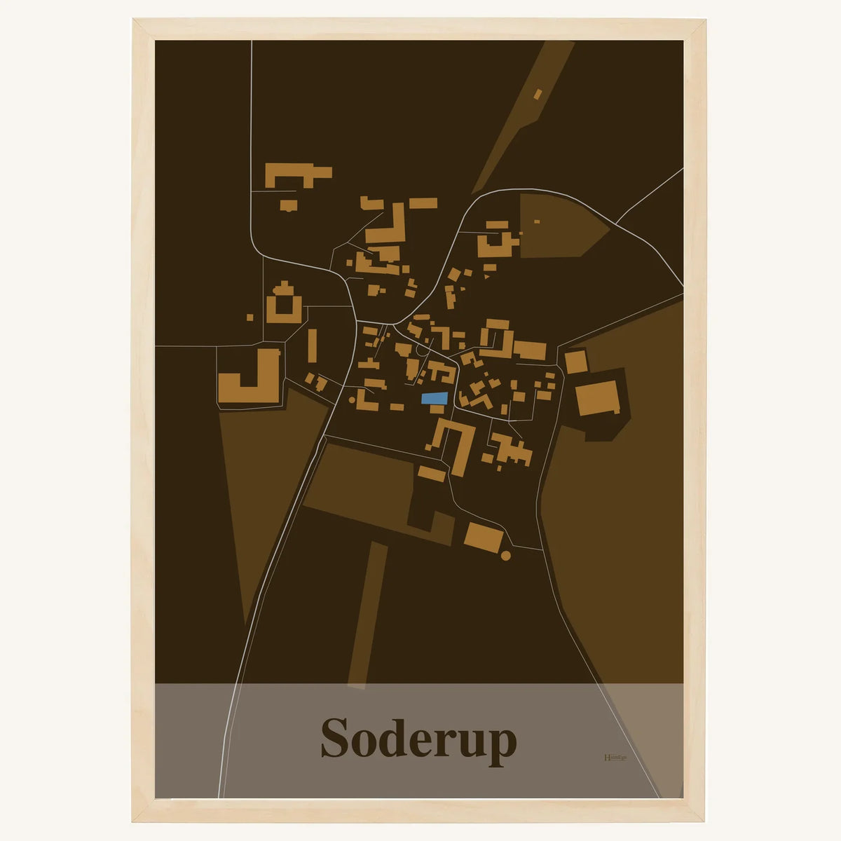 Soderup plakat – Firkantet 2026 – Mørk brun