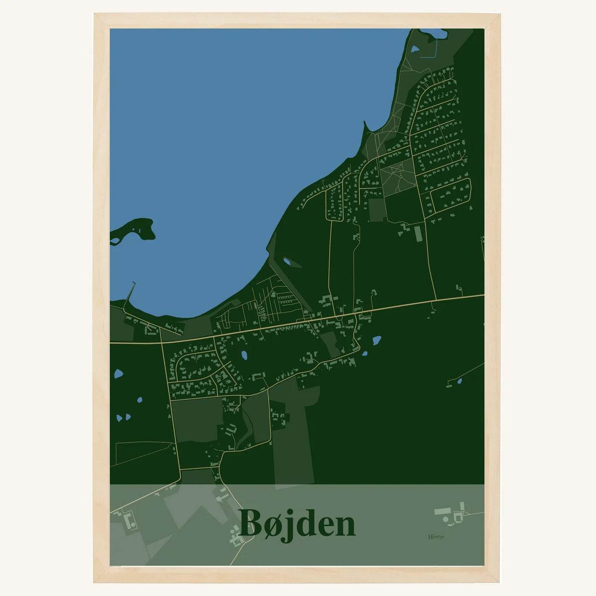 Bøjden plakat – Firkantet 2026 – Mørk grøn
