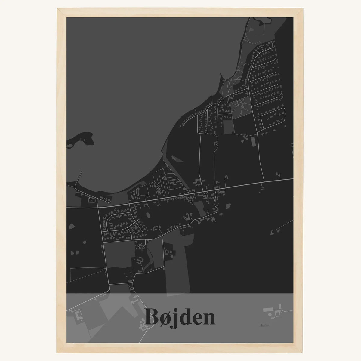 Bøjden plakat – Firkantet 2026 – Mørk grå