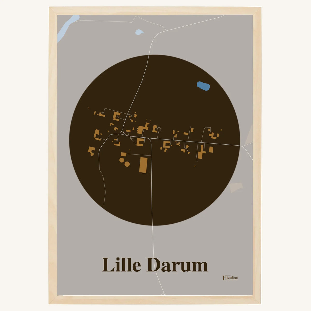 Lille Darum plakat – Centrum 2026 – Mørk brun