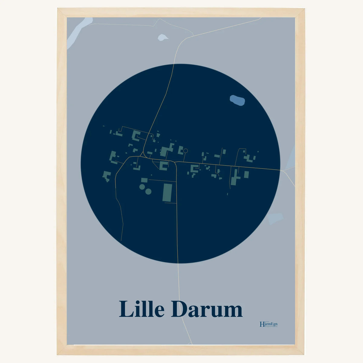 Lille Darum plakat – Centrum 2026 – Mørk blå