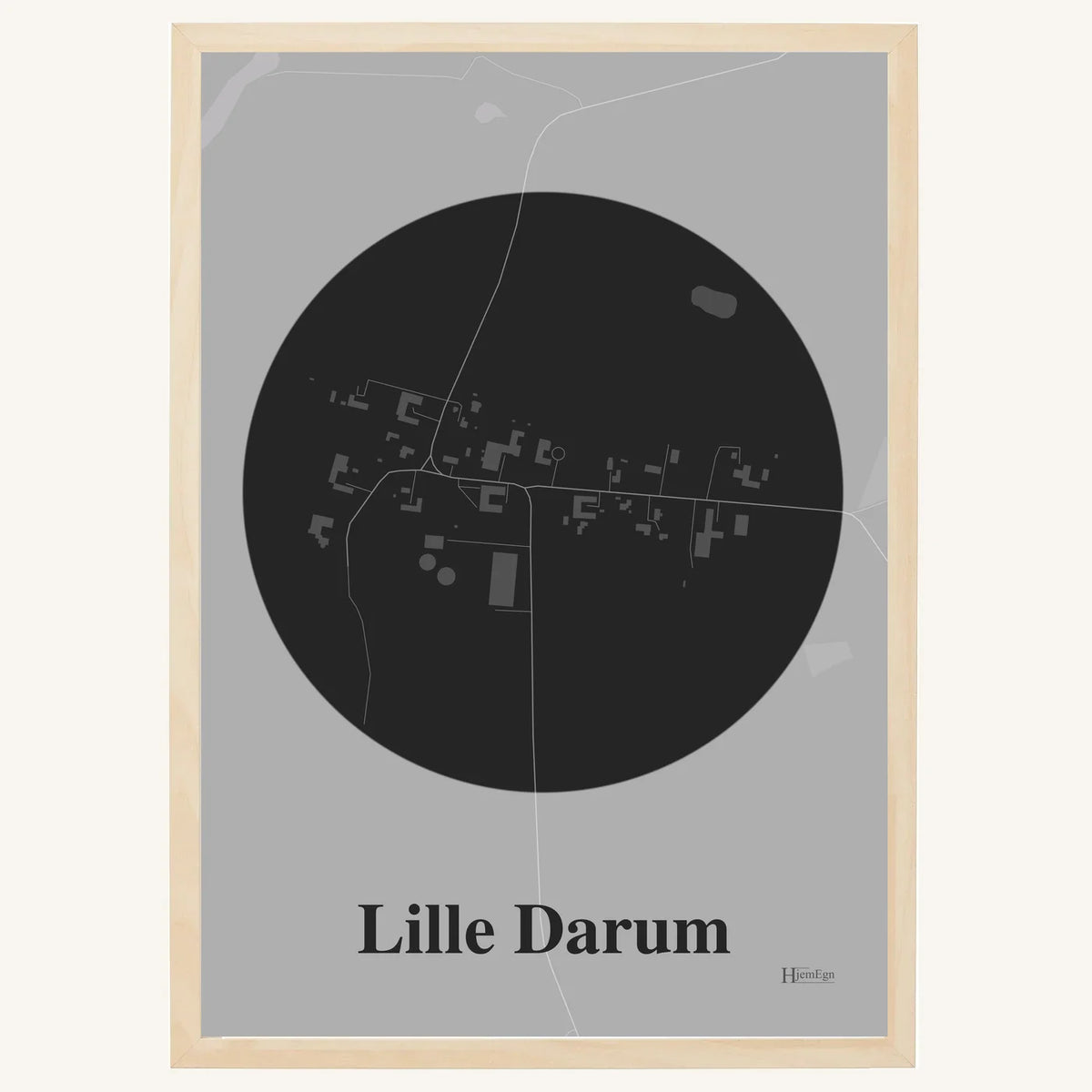 Lille Darum plakat – Centrum 2026 – Mørk grå