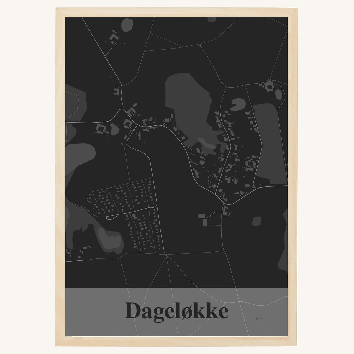Dageløkke plakat – Firkantet 2026 – Mørk grå