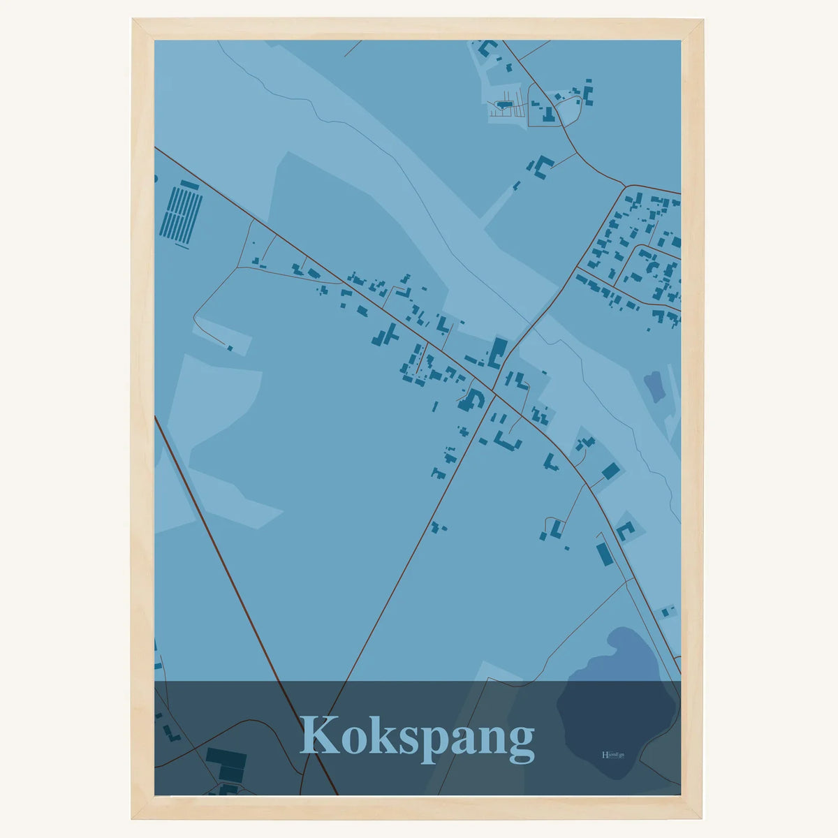 Kokspang plakat – Firkantet 2026 – Lys pastel blå