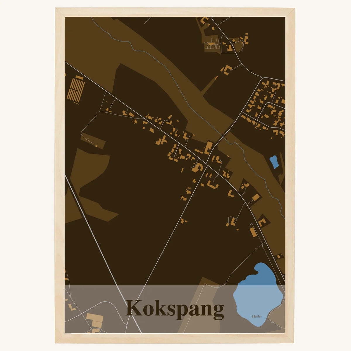 Kokspang plakat – Firkantet 2026 – Mørk brun