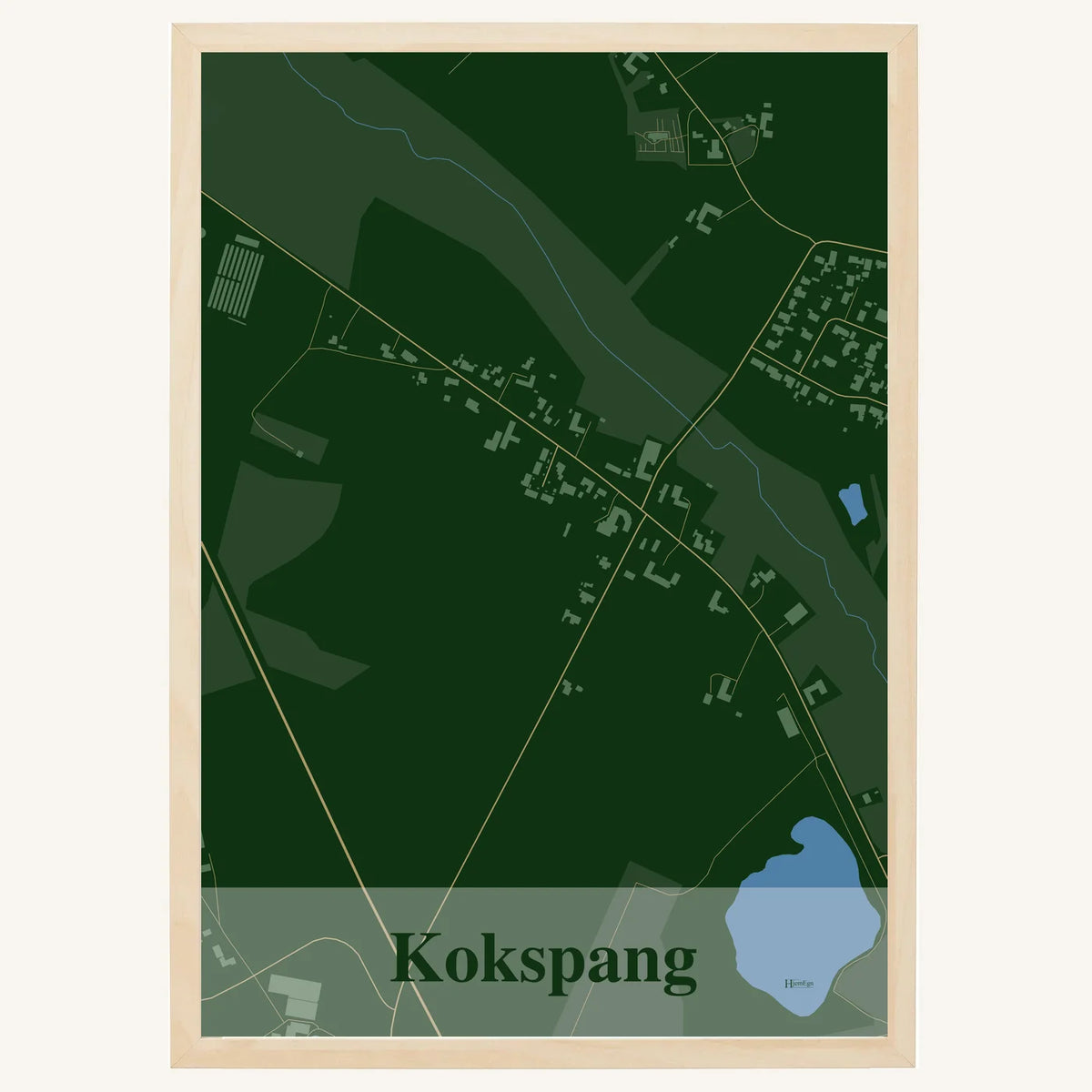 Kokspang plakat – Firkantet 2026 – Mørk grøn