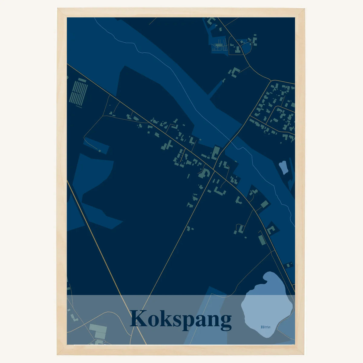 Kokspang plakat – Firkantet 2026 – Mørk blå