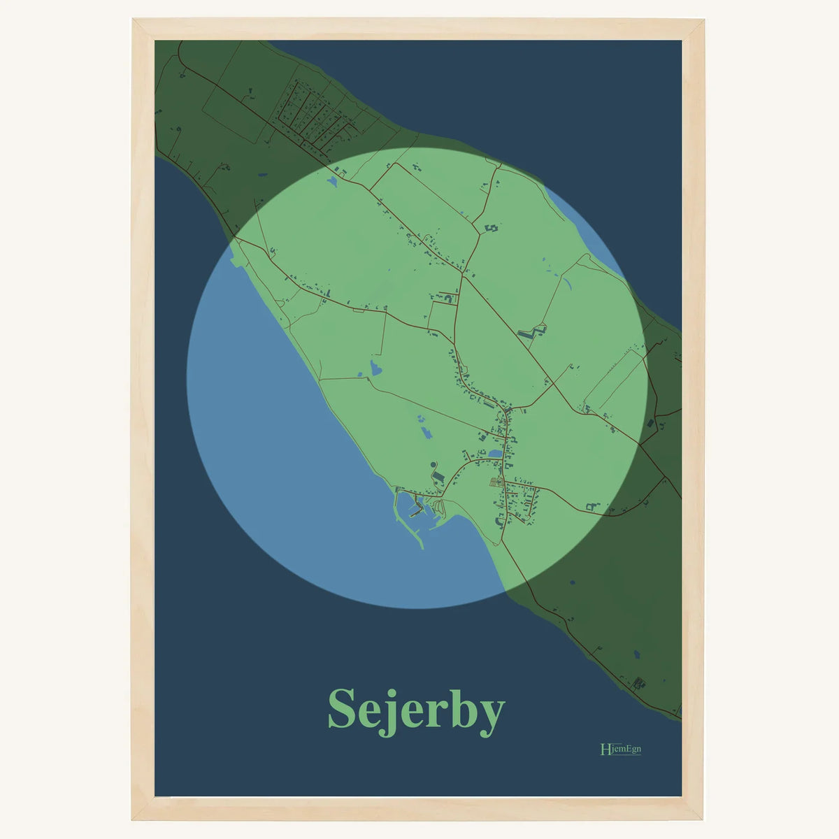 Sejerby plakat – Centrum 2026 – Lys pastel grøn