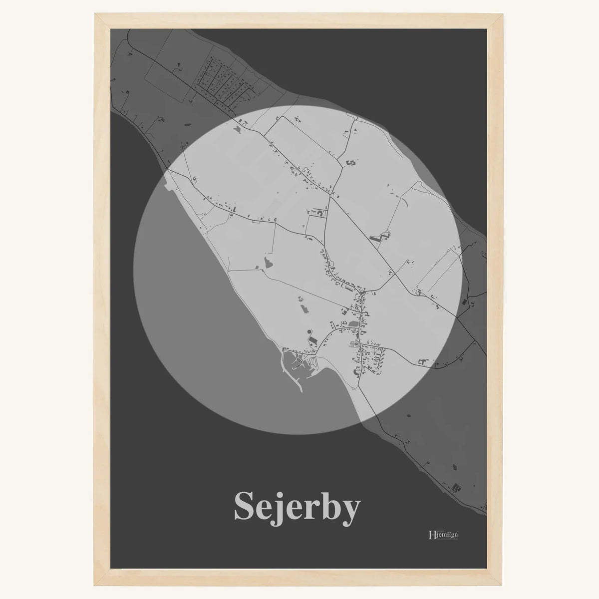 Sejerby plakat – Centrum 2026 – Lys pastel grå