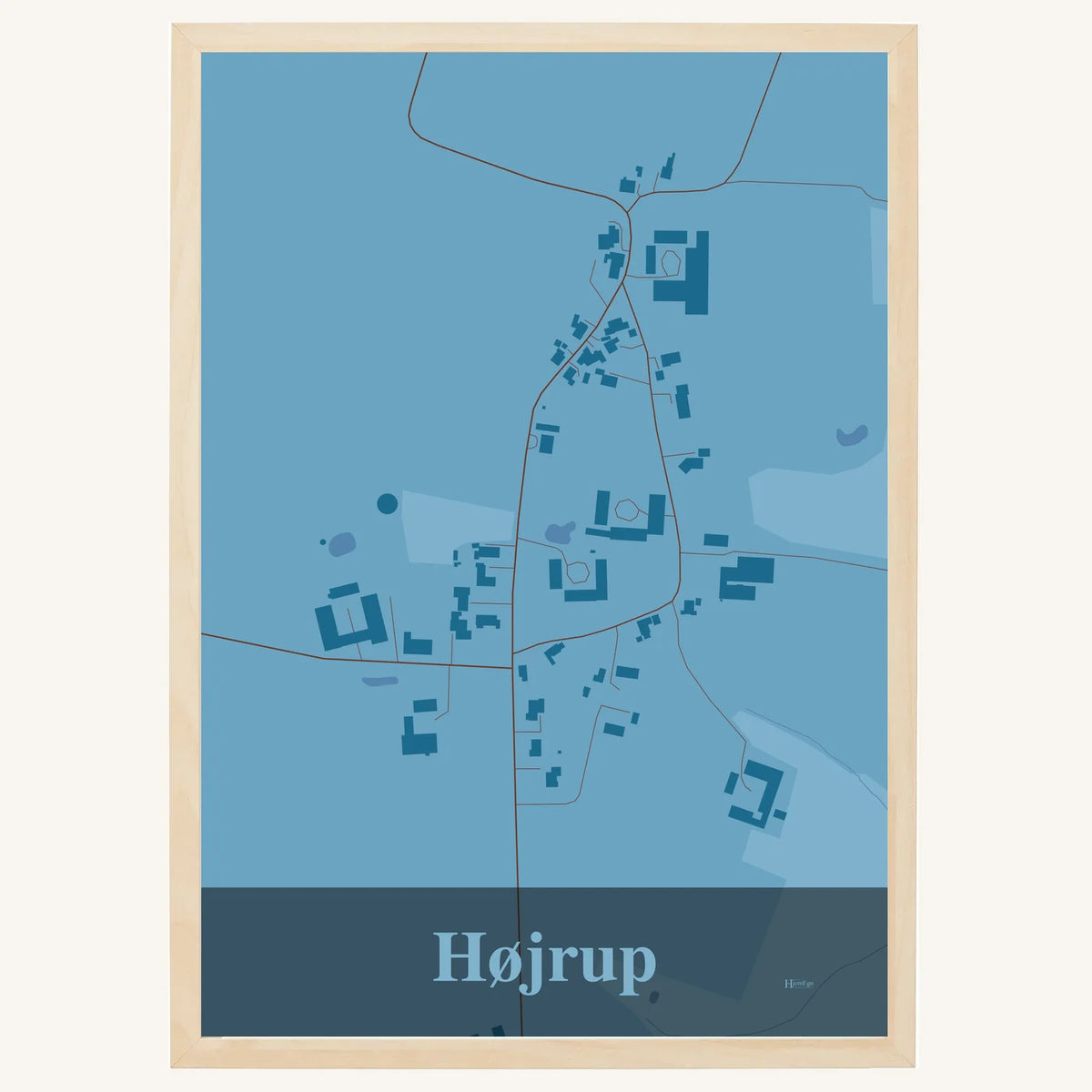 Højrup plakat – Firkantet 2026 – Lys pastel blå