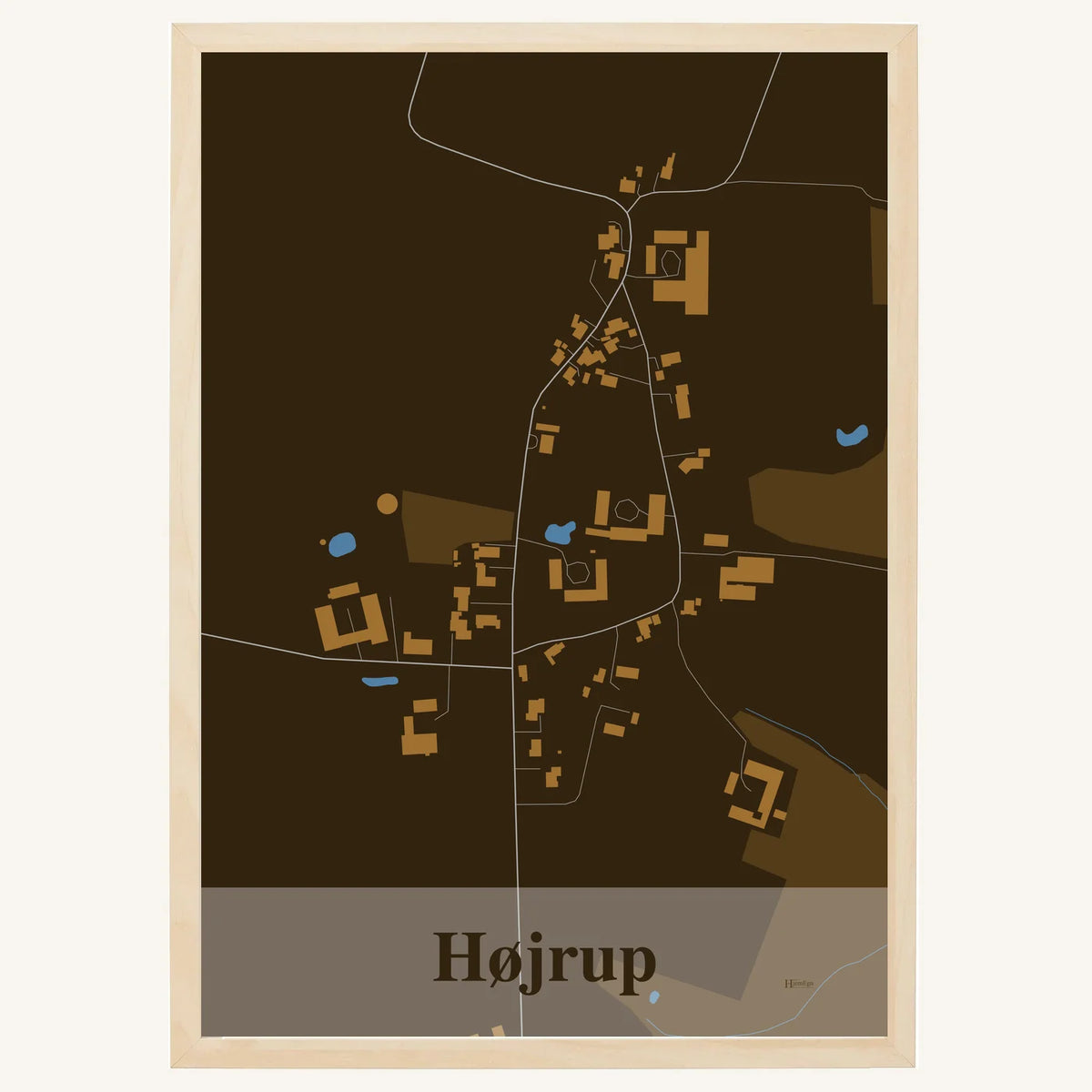 Højrup plakat – Firkantet 2026 – Mørk brun