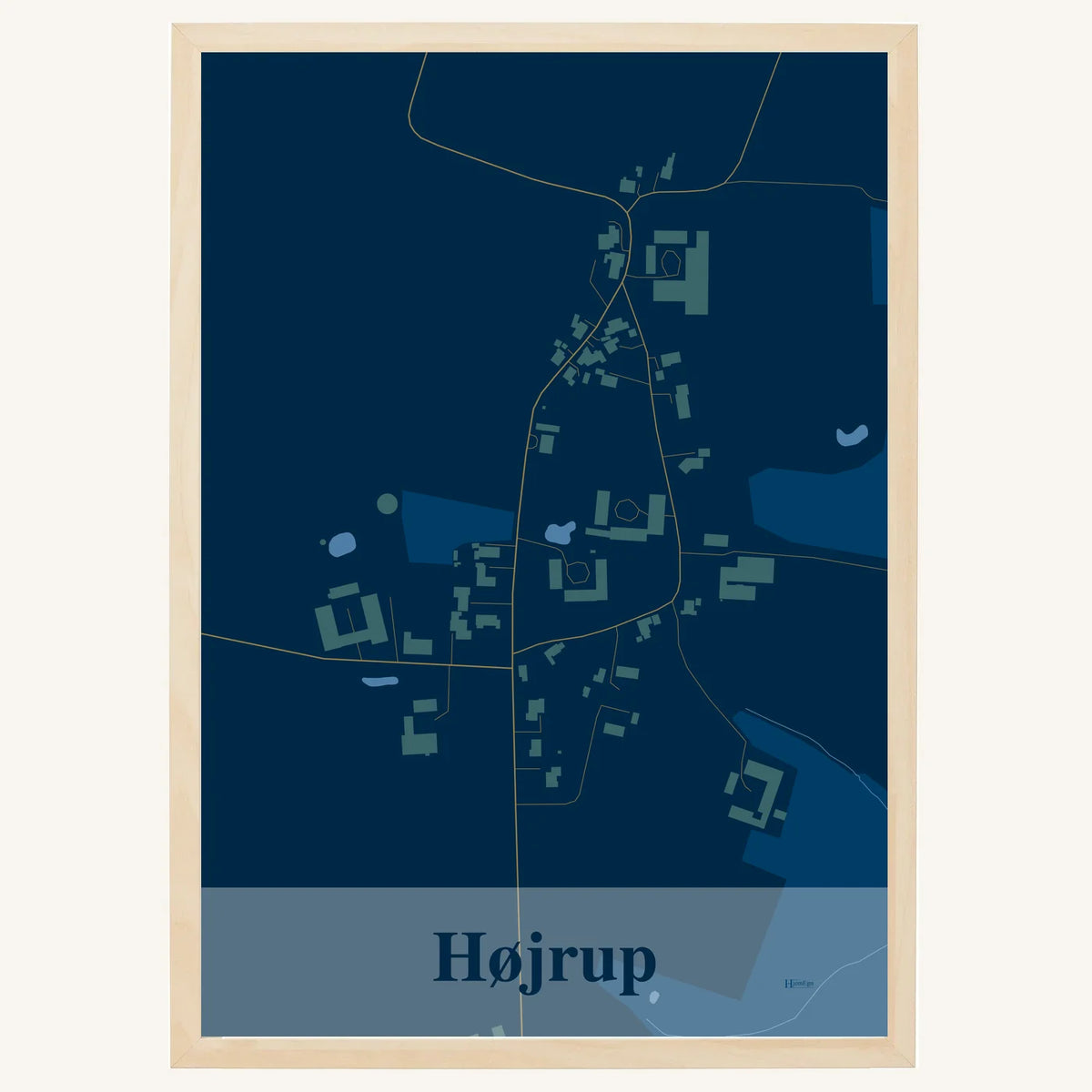Højrup plakat – Firkantet 2026 – Mørk blå