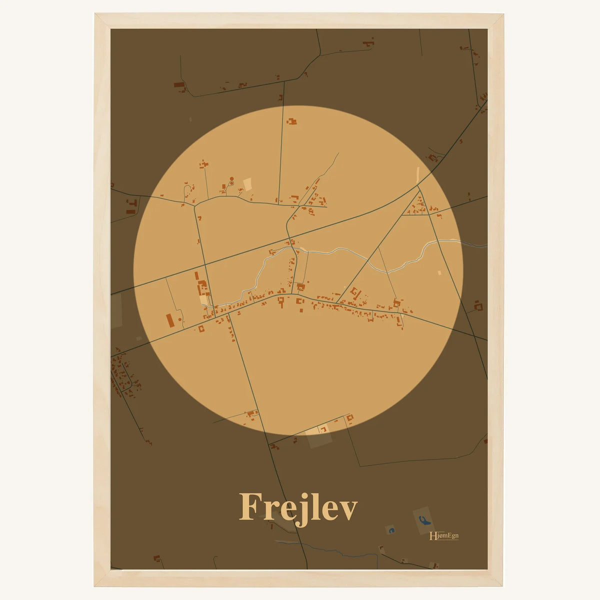 Frejlev plakat – Centrum 2026 – Lys pastel brun