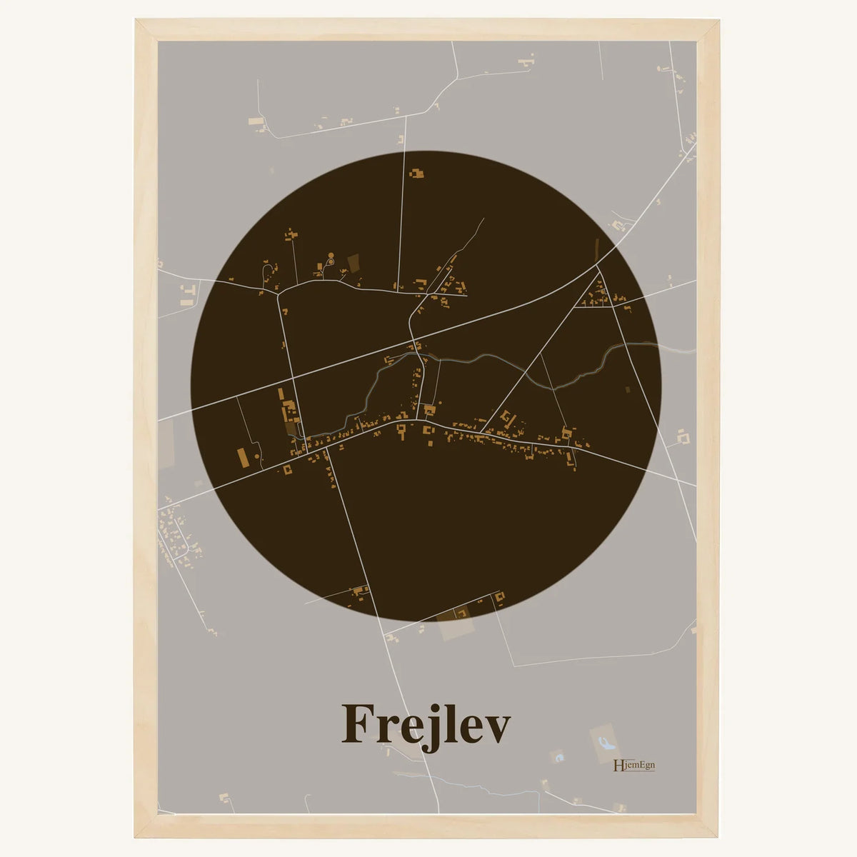 Frejlev plakat – Centrum 2026 – Mørk brun