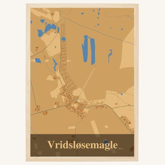 Vridsløsemagle plakat – Firkantet 2026 – Lys pastel brun