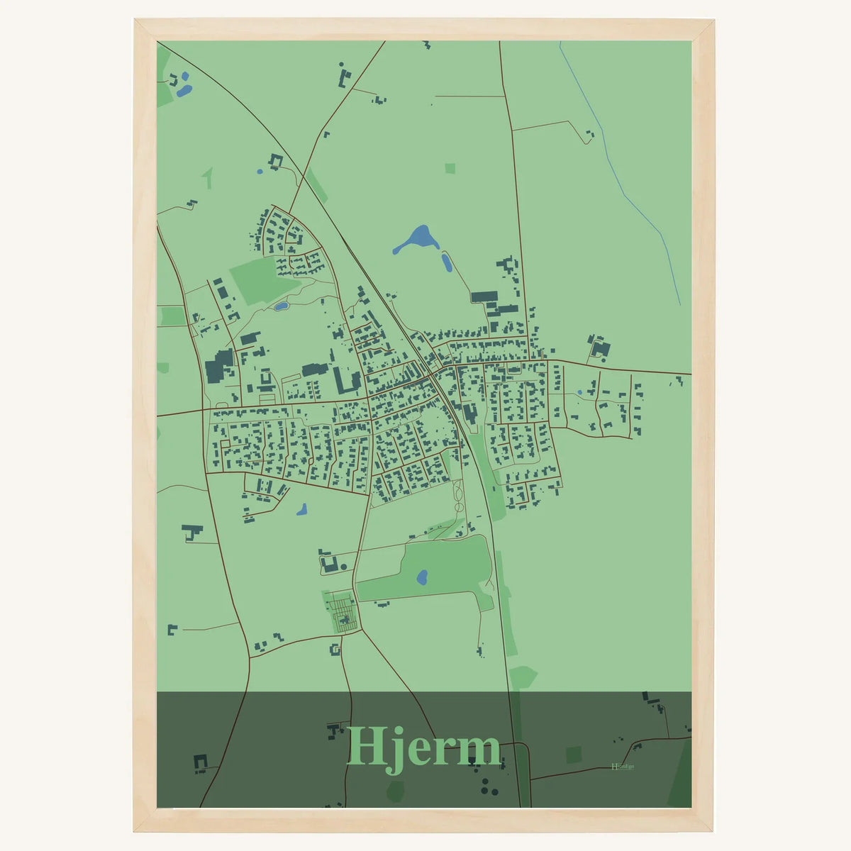 Hjerm plakat – Firkantet 2026 – Lys pastel grøn