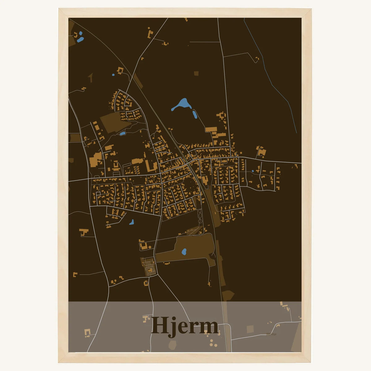 Hjerm plakat – Firkantet 2026 – Mørk brun