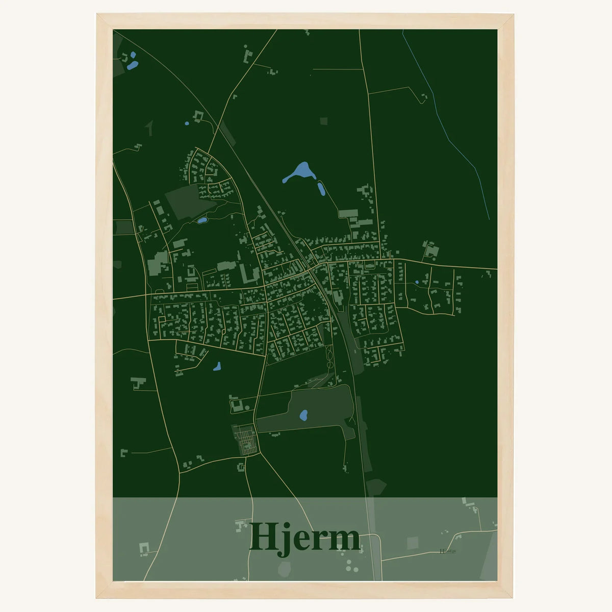 Hjerm plakat – Firkantet 2026 – Mørk grøn