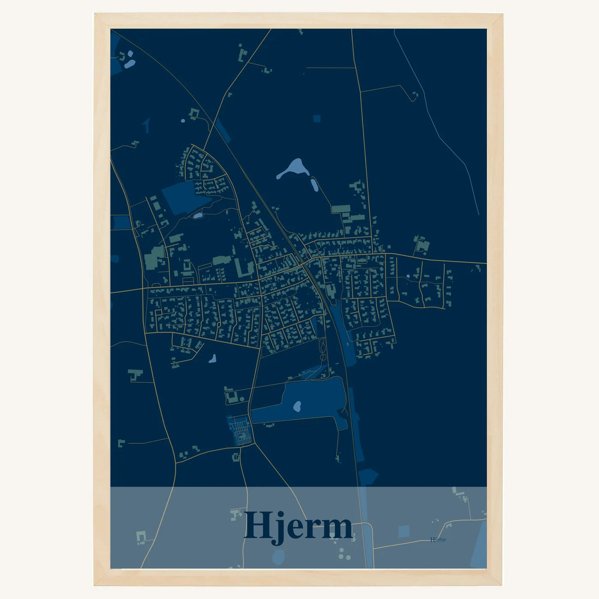 Hjerm plakat – Firkantet 2026 – Mørk blå