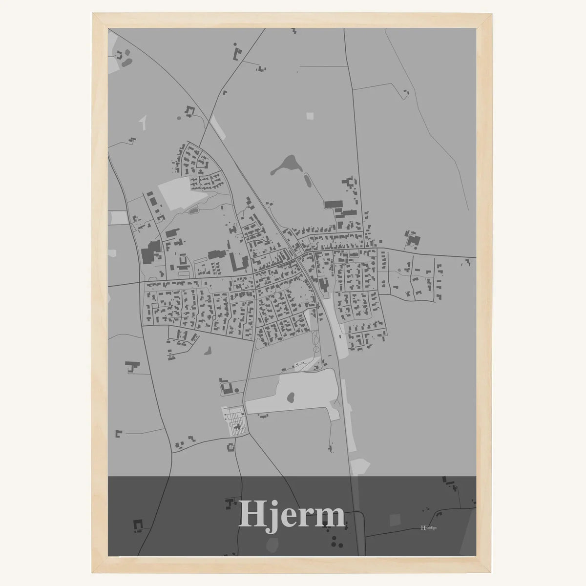 Hjerm plakat – Firkantet 2026 – Lys pastel grå