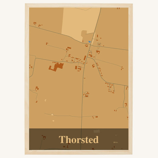 Thorsted plakat – Firkantet 2026 – Lys pastel brun