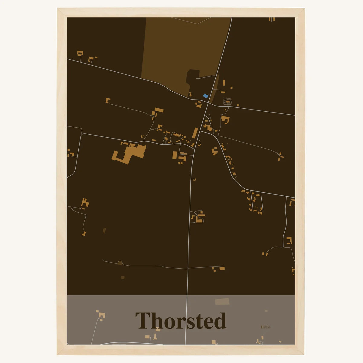 Thorsted plakat – Firkantet 2026 – Mørk brun