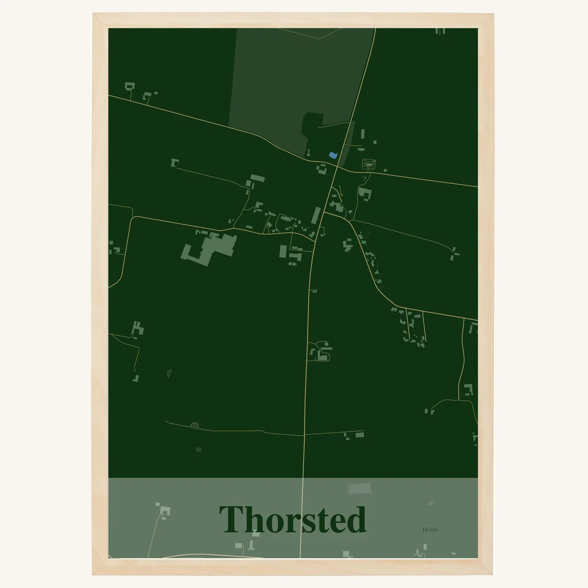 Thorsted plakat – Firkantet 2026 – Mørk grøn