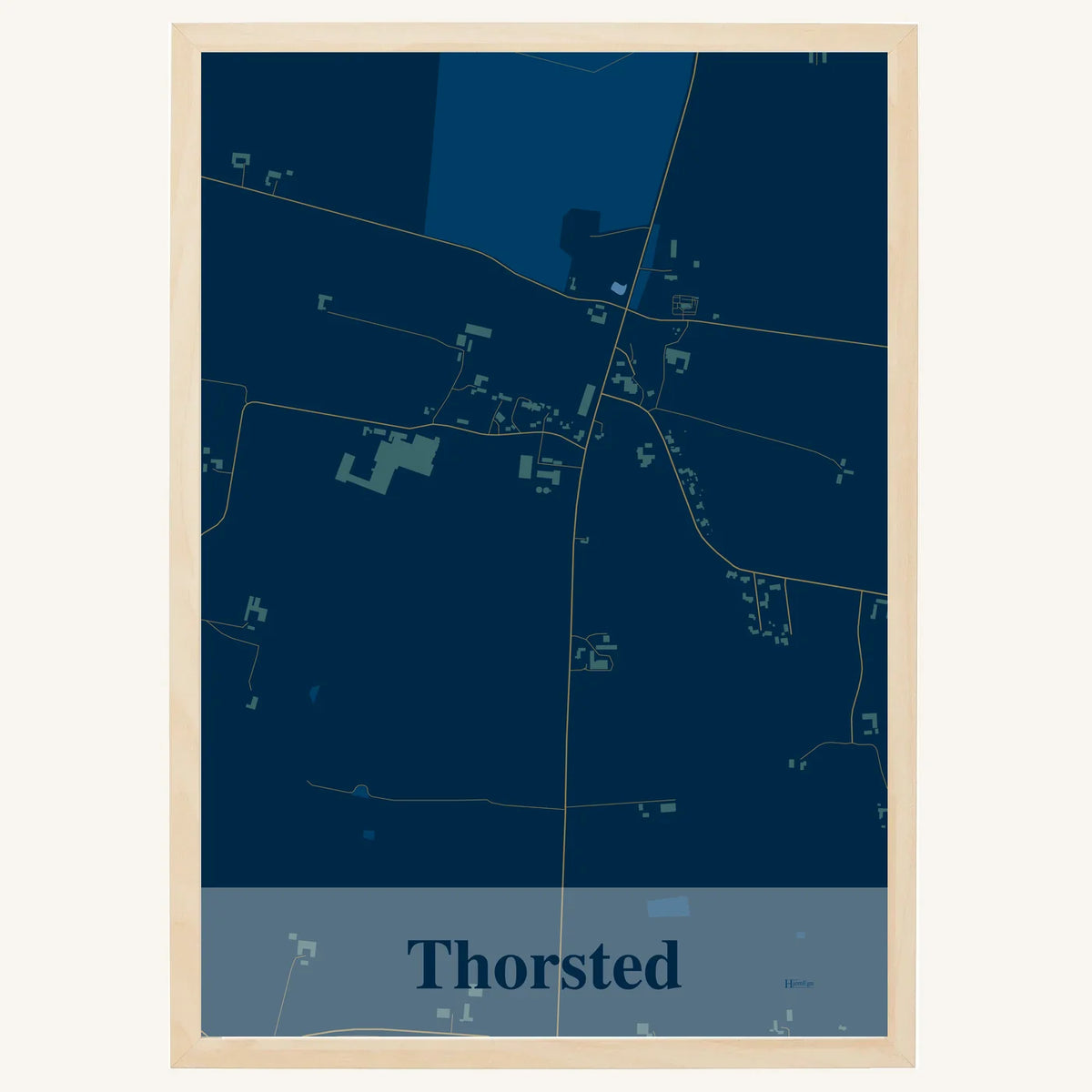 Thorsted plakat – Firkantet 2026 – Mørk blå