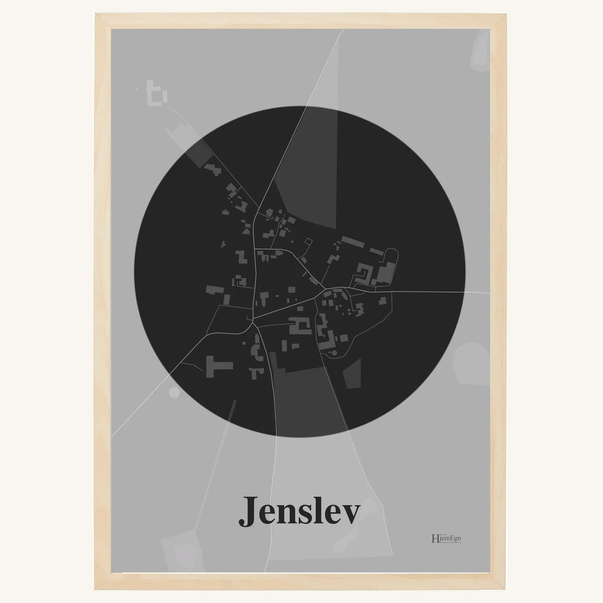 Jenslev plakat – Centrum 2026 – Mørk grå
