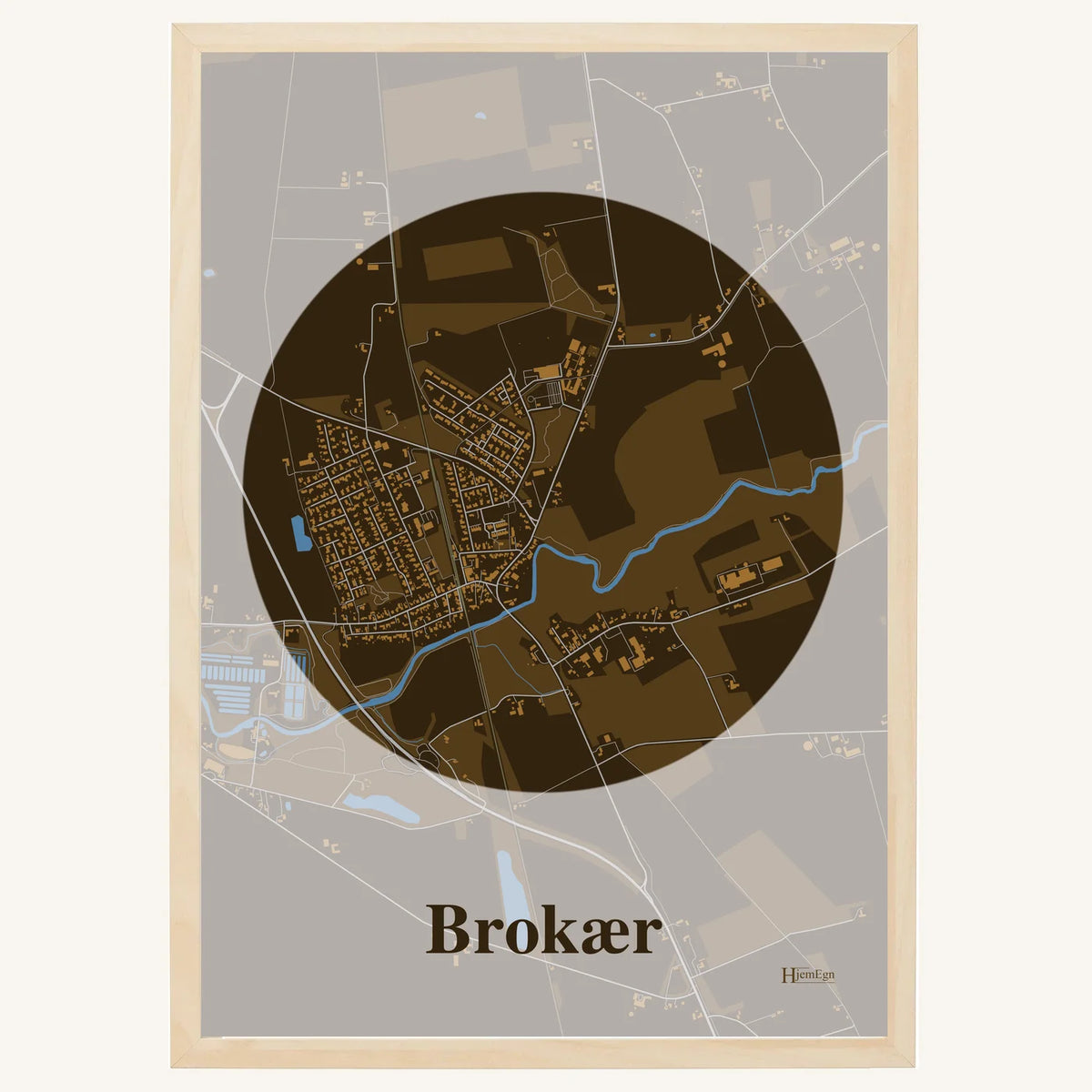 Brokær plakat – Centrum 2026 – Mørk brun