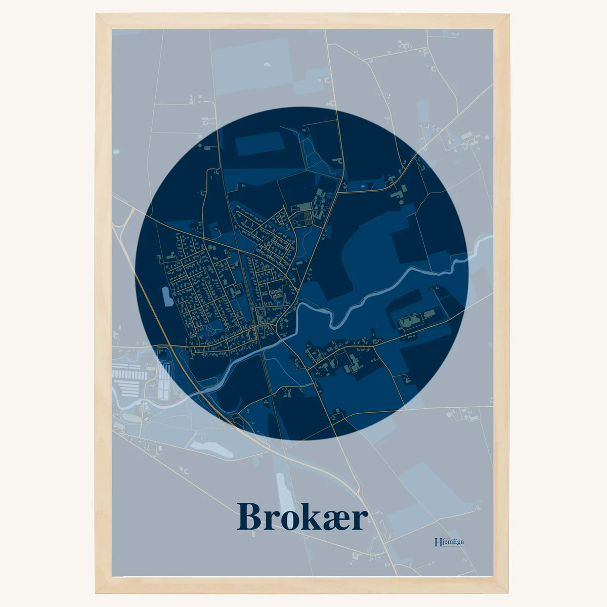 Brokær plakat – Centrum 2026 – Mørk blå