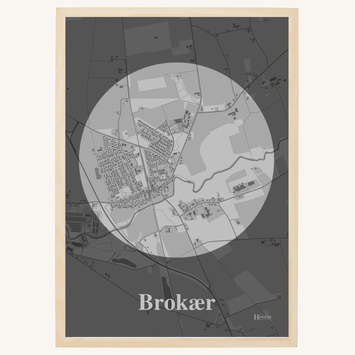 Brokær plakat – Centrum 2026 – Lys pastel grå