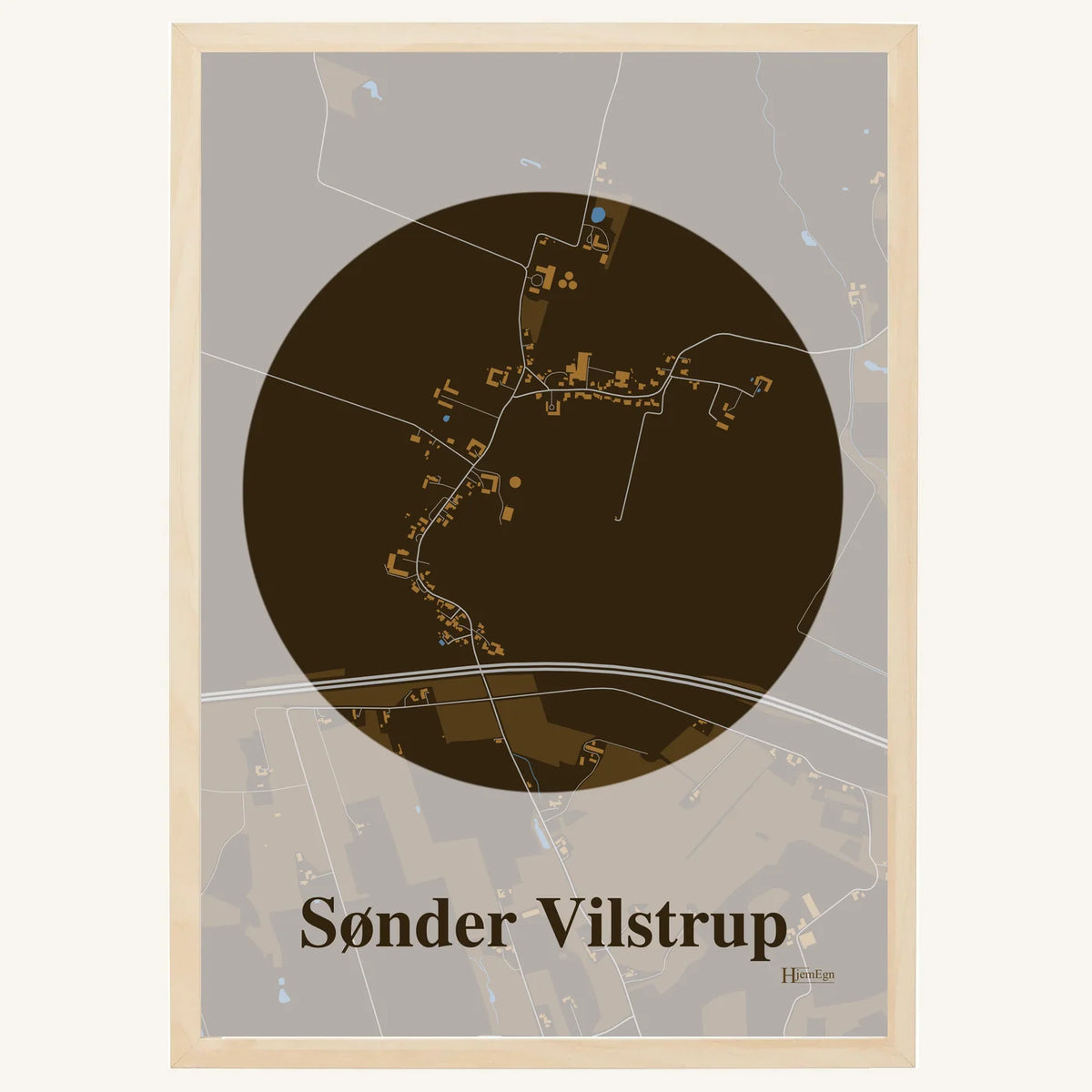 Sønder Vilstrup plakat – Centrum 2026 – Mørk brun