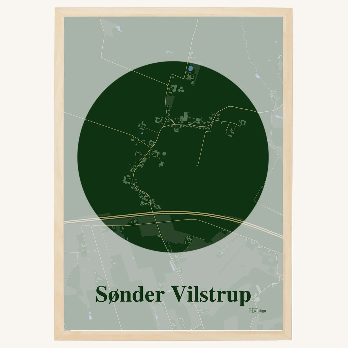 Sønder Vilstrup plakat – Centrum 2026 – Mørk grøn