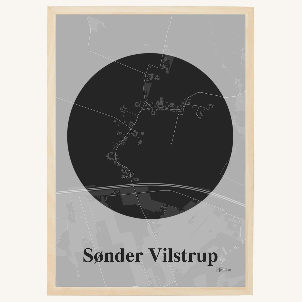 Sønder Vilstrup plakat – Centrum 2026 – Mørk grå