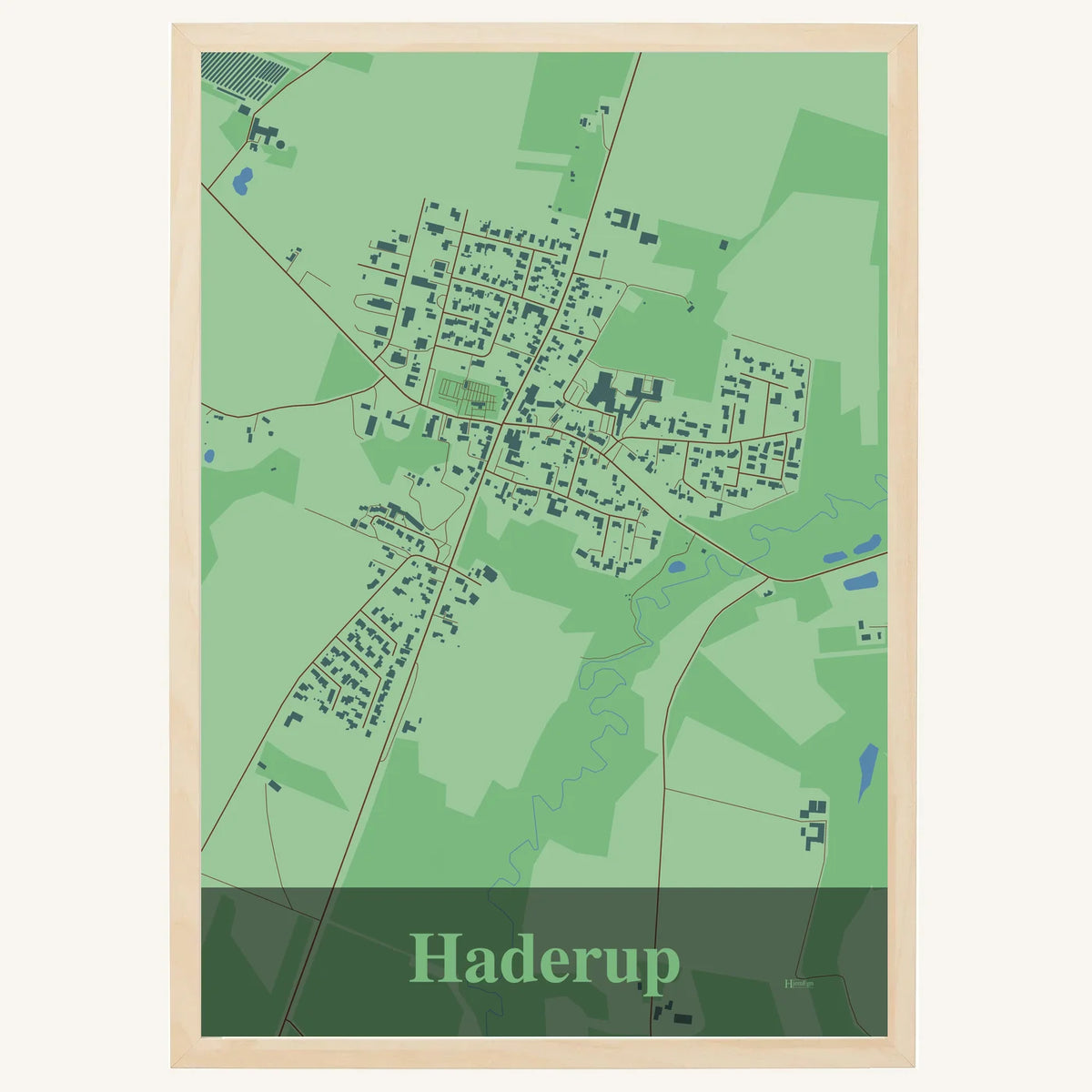 Haderup plakat – Firkantet 2026 – Lys pastel grøn
