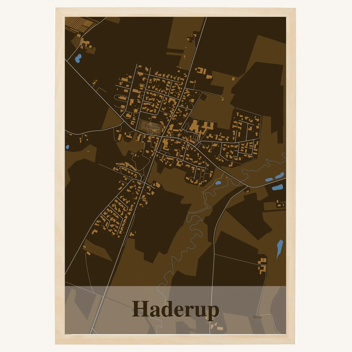 Haderup plakat – Firkantet 2026 – Mørk brun