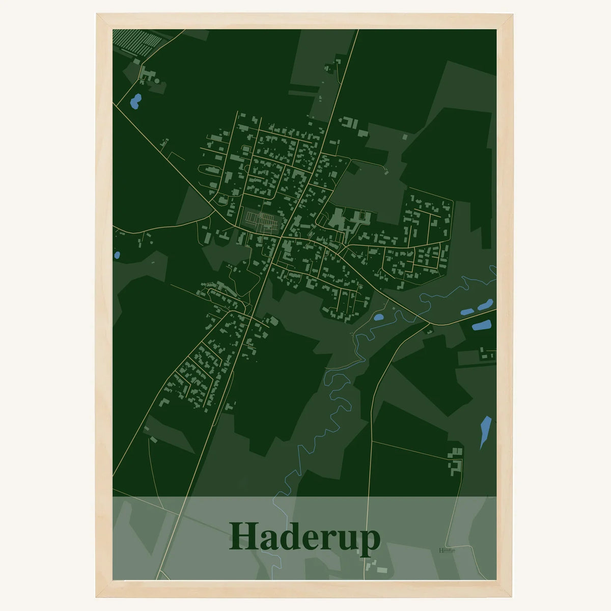 Haderup plakat – Firkantet 2026 – Mørk grøn