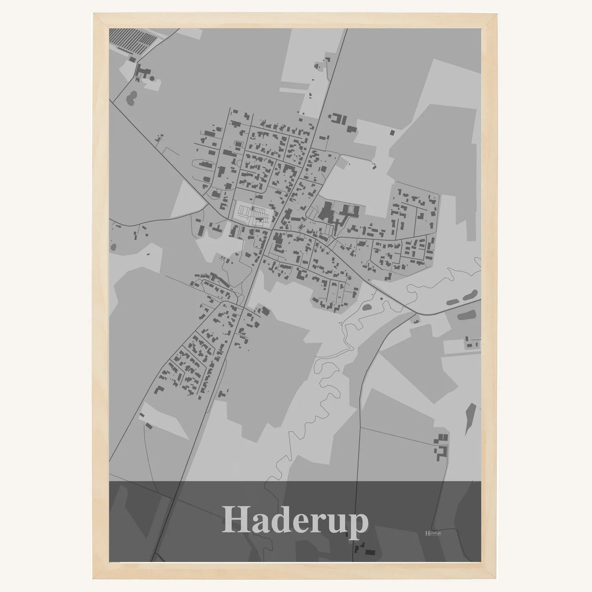 Haderup plakat – Firkantet 2026 – Lys pastel grå