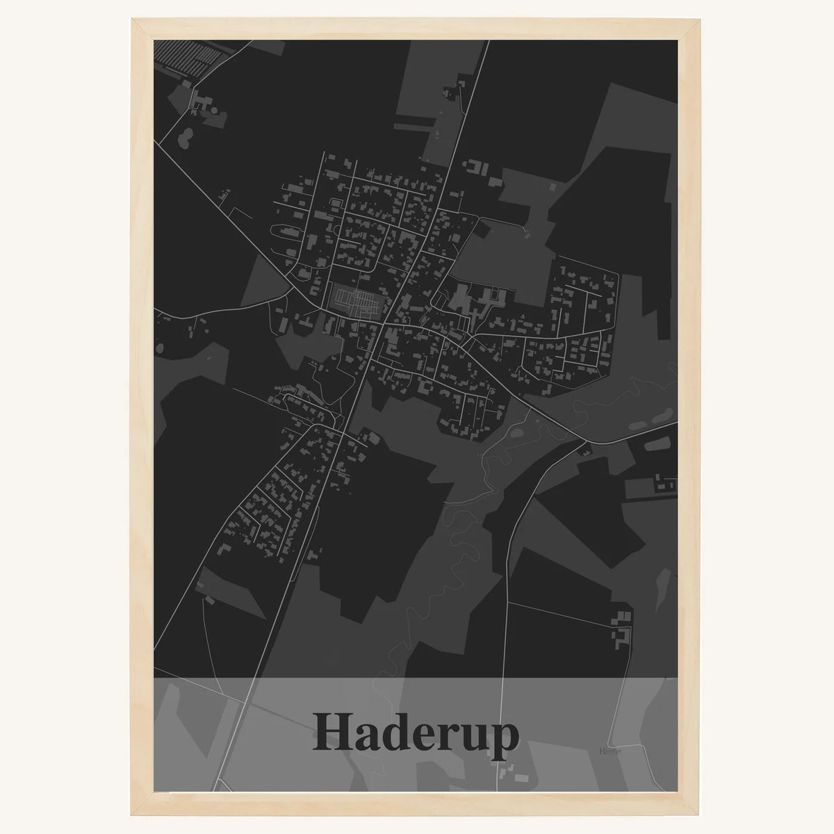 Haderup plakat – Firkantet 2026 – Mørk grå