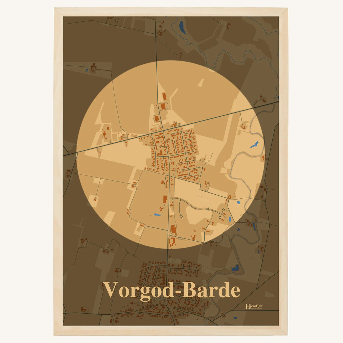 Vorgod-Barde plakat – Centrum 2026 – Lys pastel brun