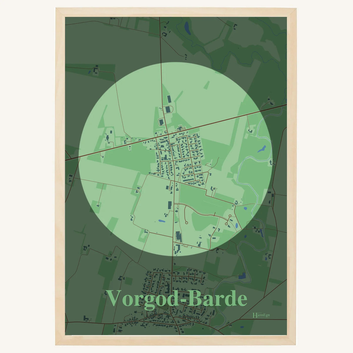 Vorgod-Barde plakat – Centrum 2026 – Lys pastel grøn