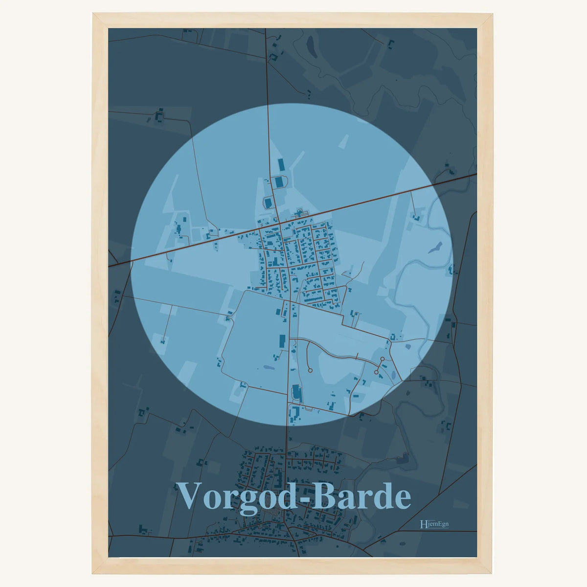 Vorgod-Barde plakat – Centrum 2026 – Lys pastel blå