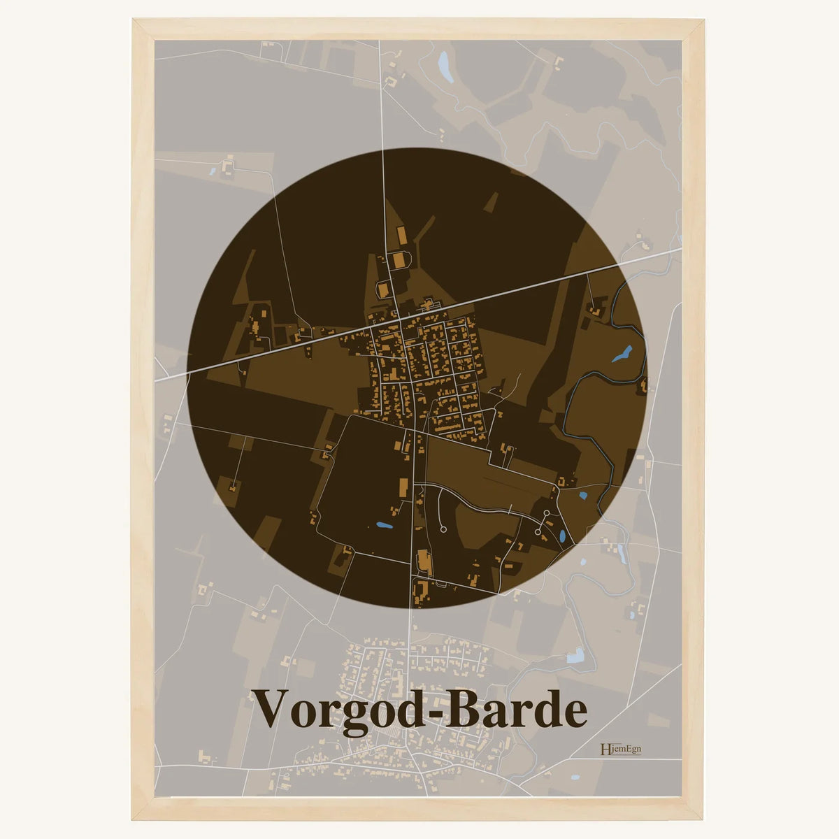 Vorgod-Barde plakat – Centrum 2026 – Mørk brun