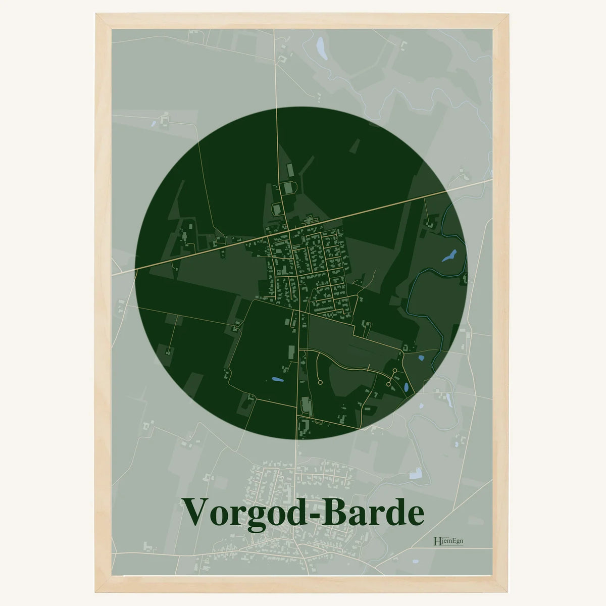 Vorgod-Barde plakat – Centrum 2026 – Mørk grøn