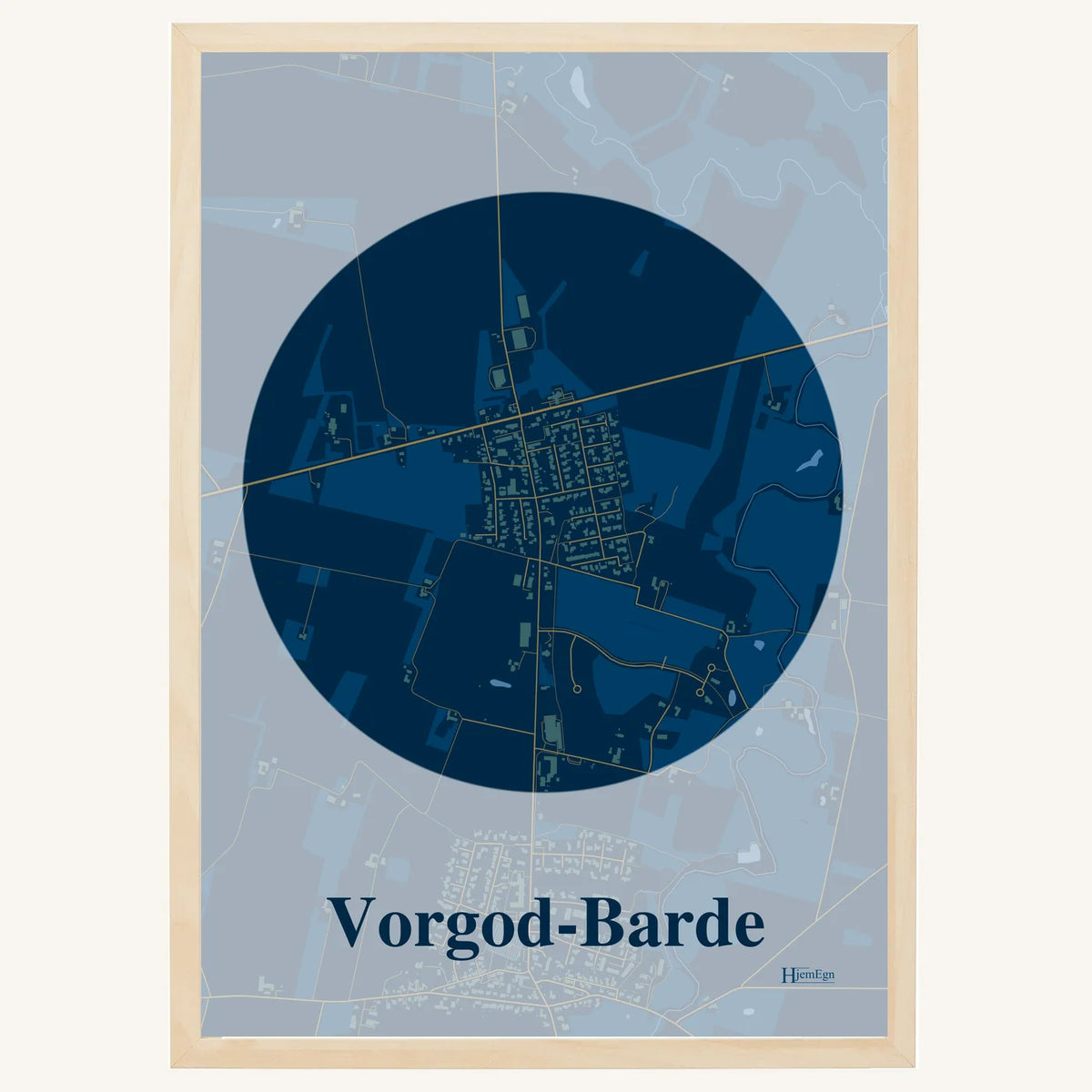 Vorgod-Barde plakat – Centrum 2026 – Mørk blå