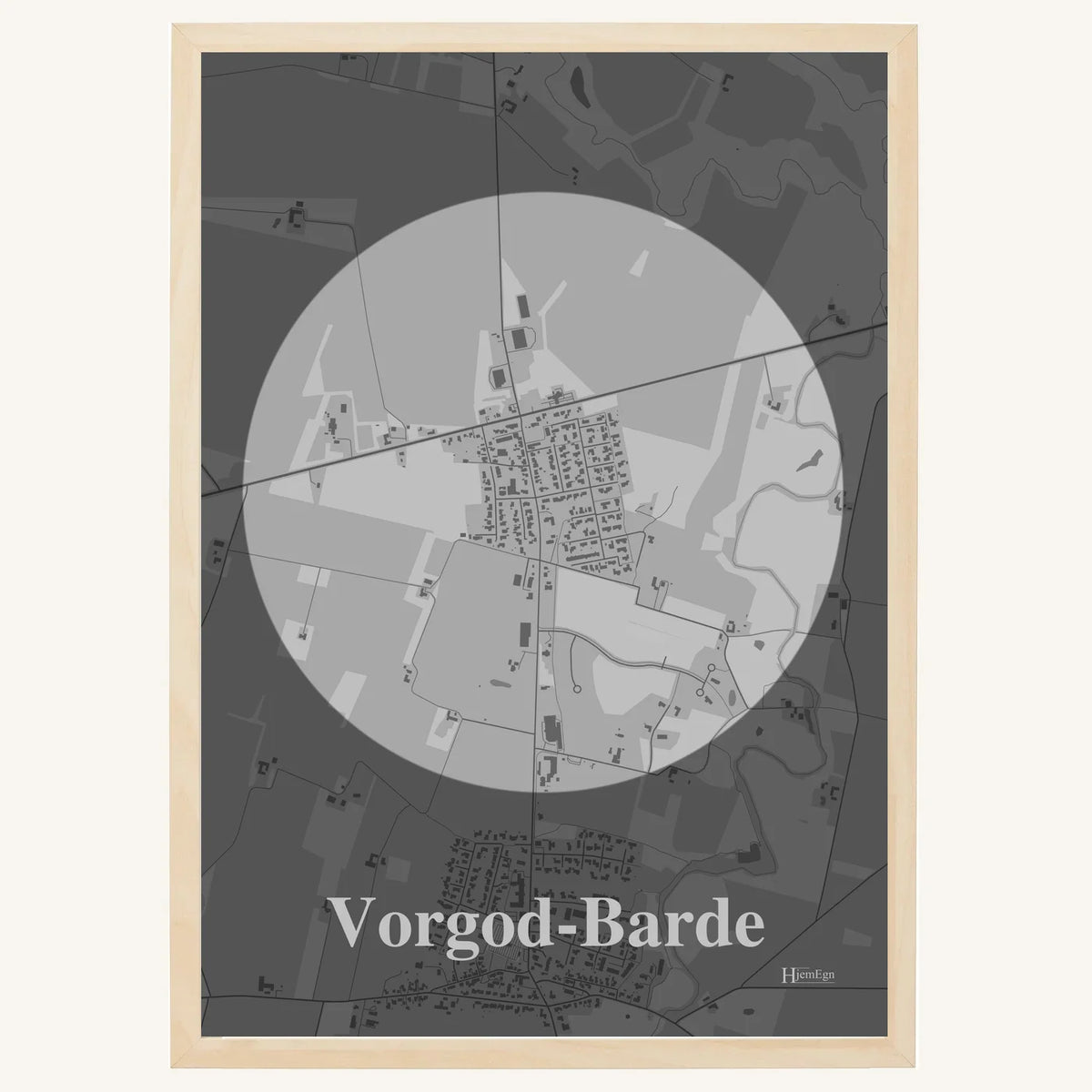 Vorgod-Barde plakat – Centrum 2026 – Lys pastel grå