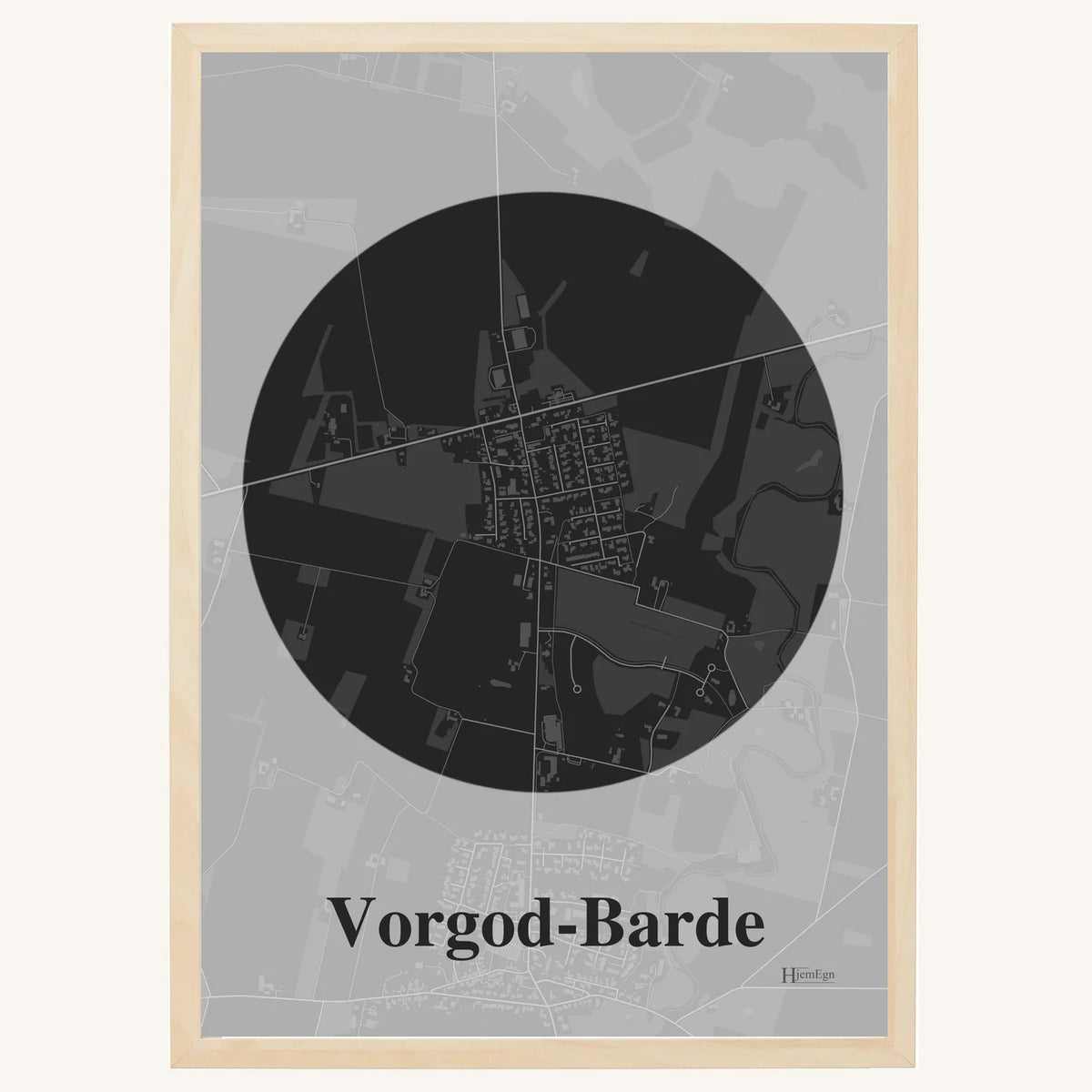 Vorgod-Barde plakat – Centrum 2026 – Mørk grå