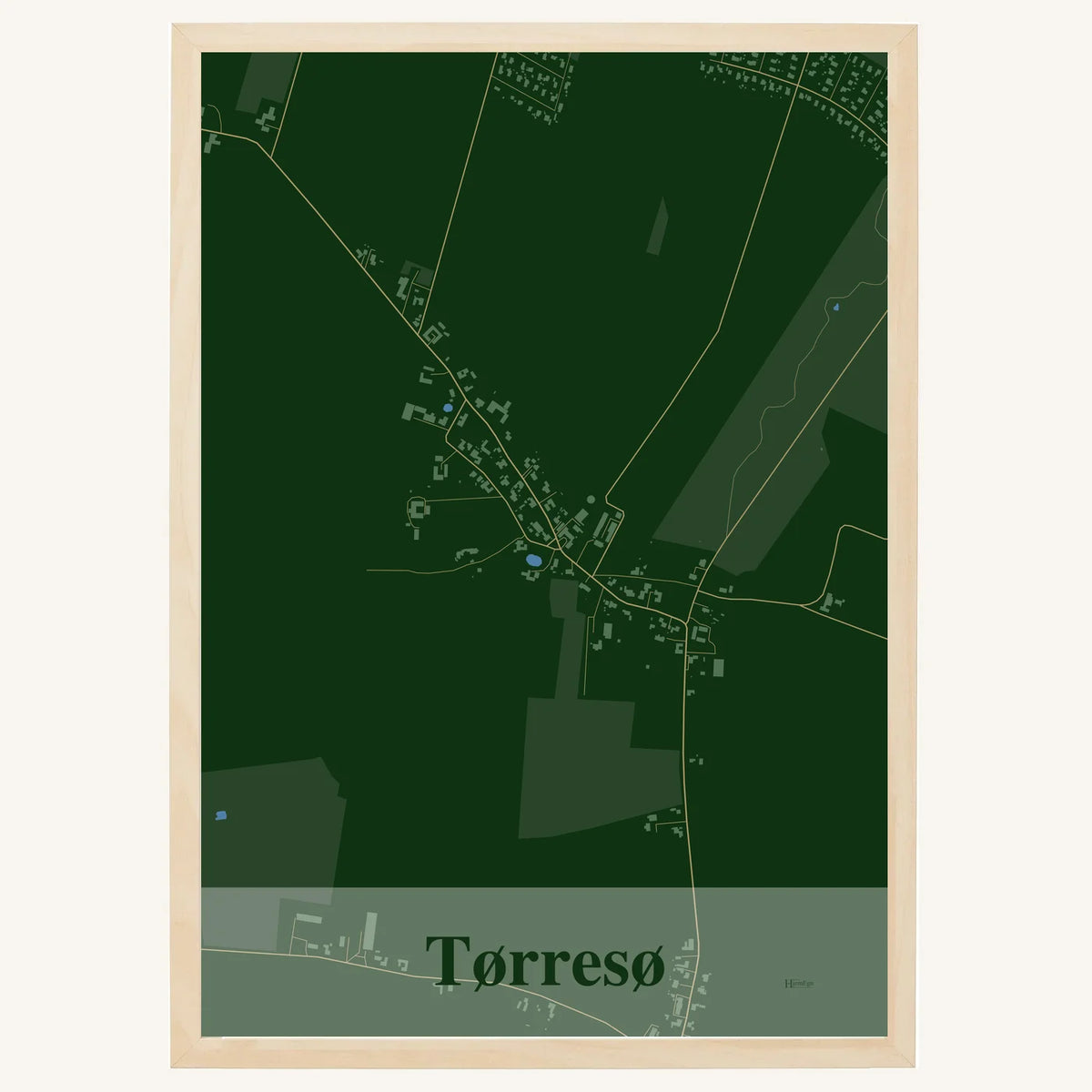 Tørresø plakat – Firkantet 2026 – Mørk grøn